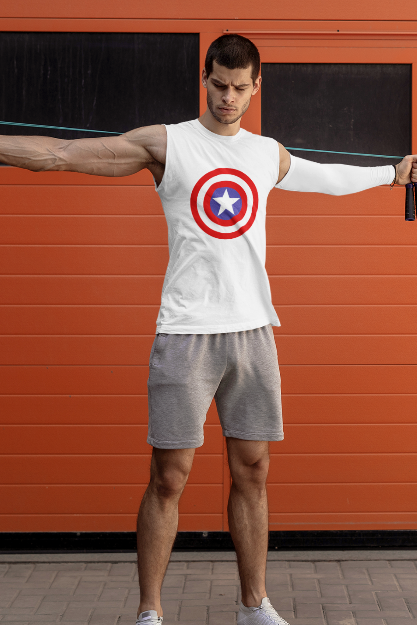 Captain America Shield (Marvel) - Men's Sleeveless T-Shirt