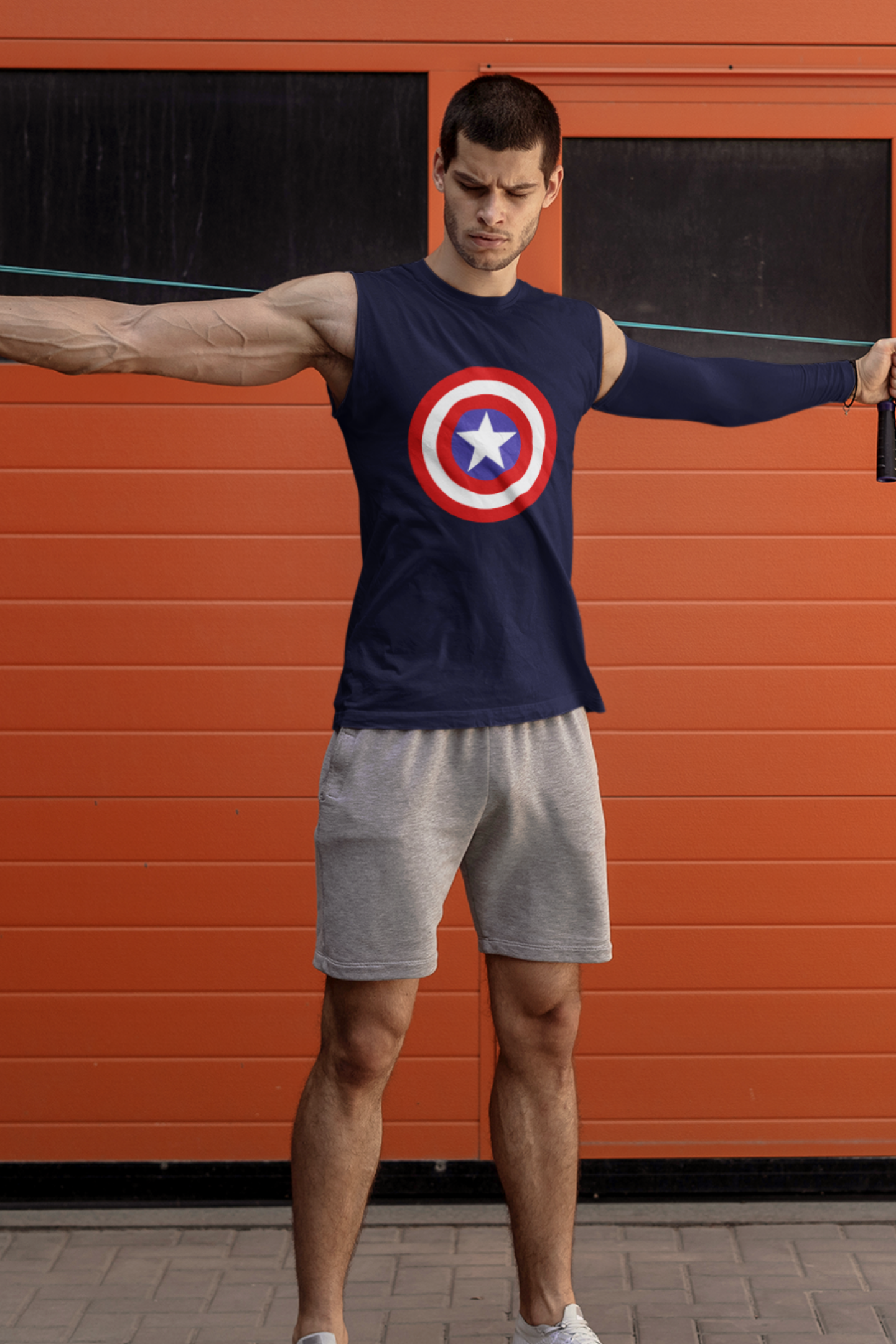 Captain America Shield (Marvel) - Men's Sleeveless T-Shirt