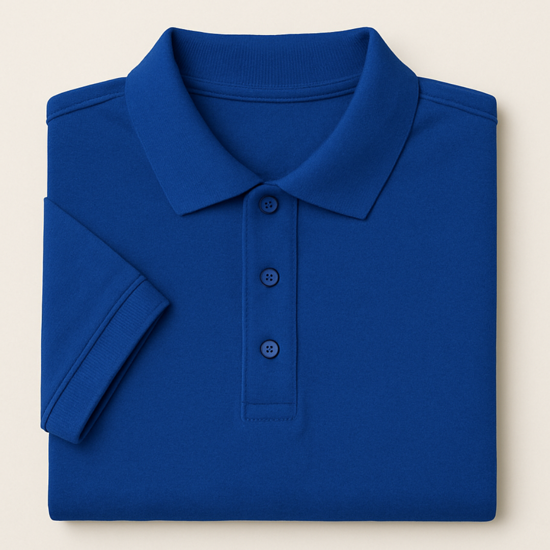 Solid: Royal Blue Polo T-Shirt