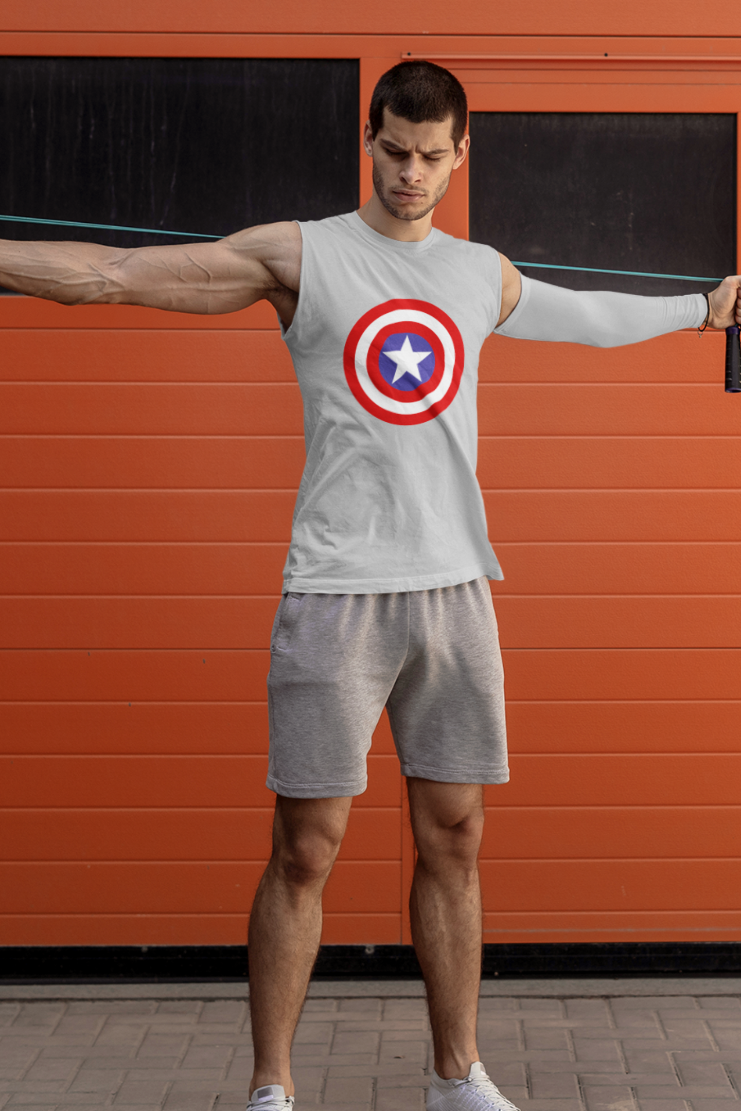 Captain America Shield (Marvel) - Men's Sleeveless T-Shirt