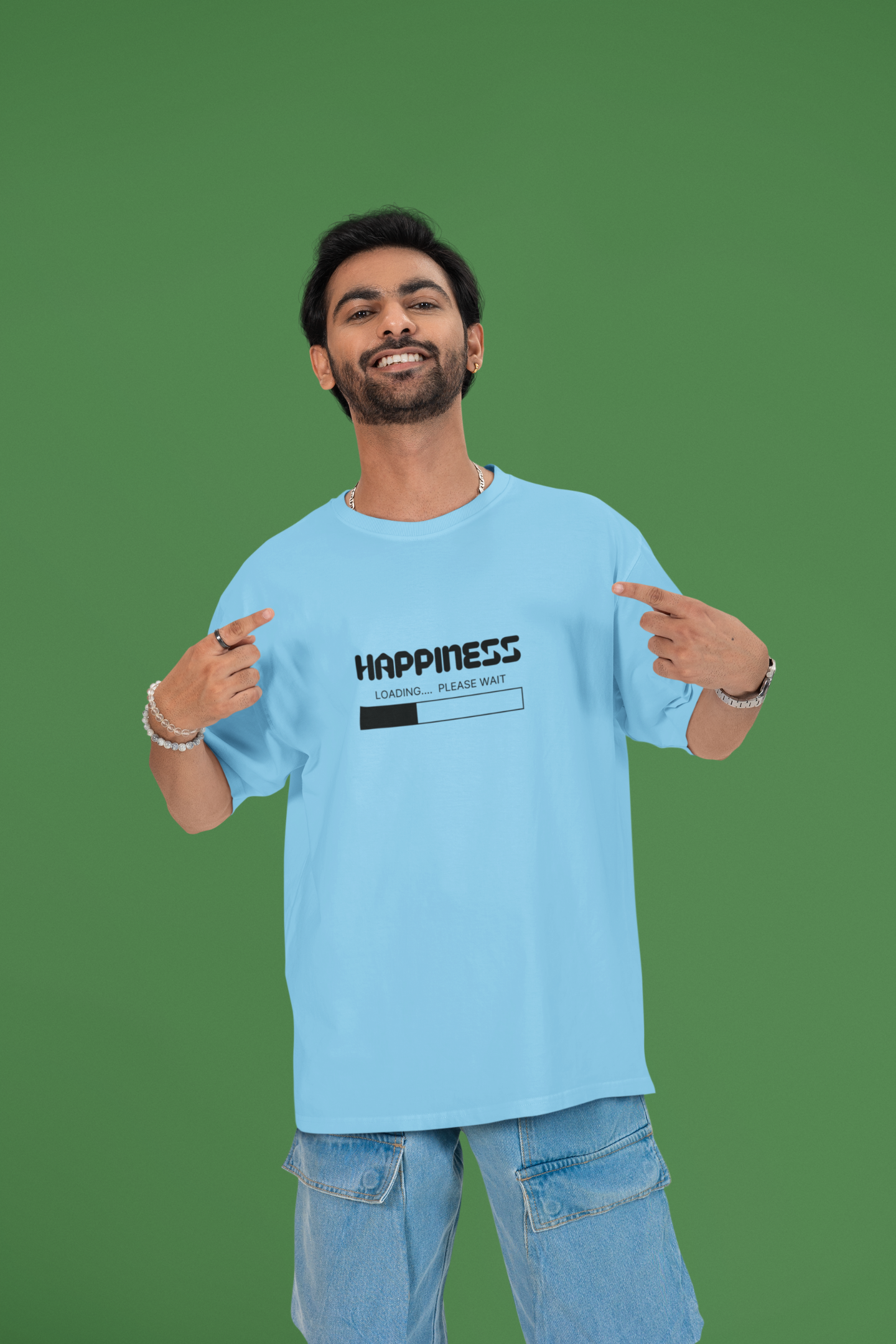 Happiness Loading - Unisex Oversized Classic T-Shirt