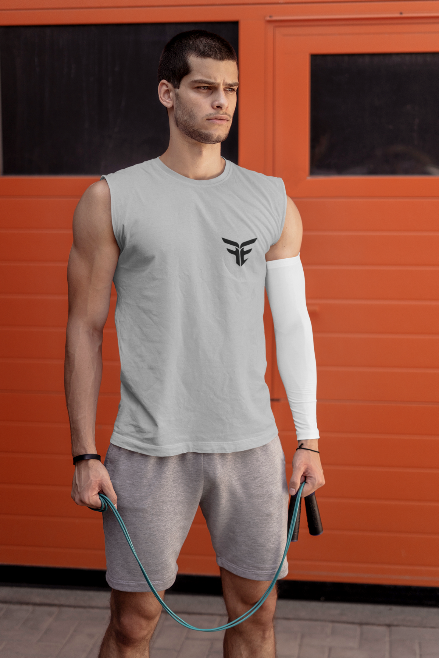FE (Black) - Men's Sleeveless T-Shirt