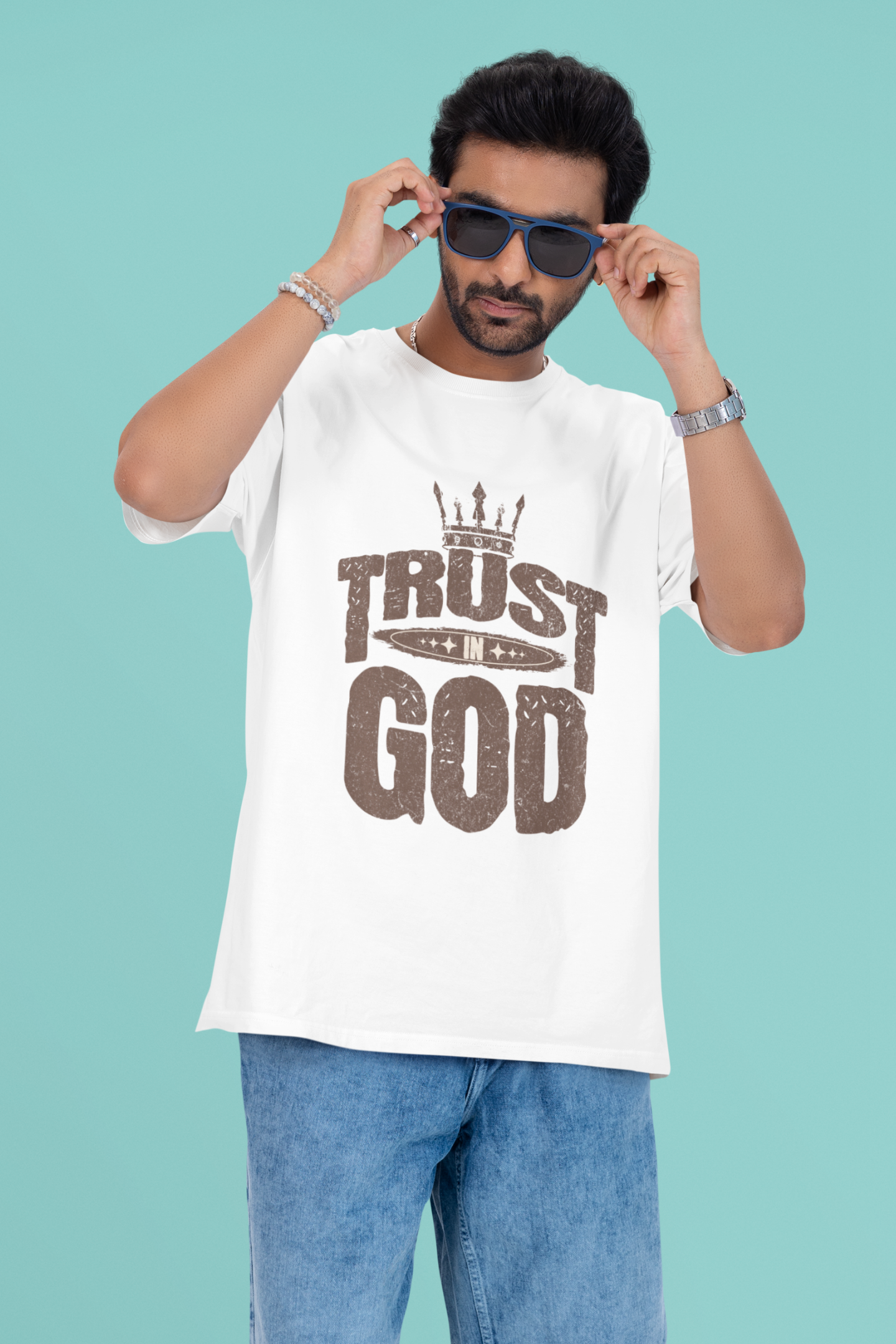Trust God Unisex Oversized T-Shirt