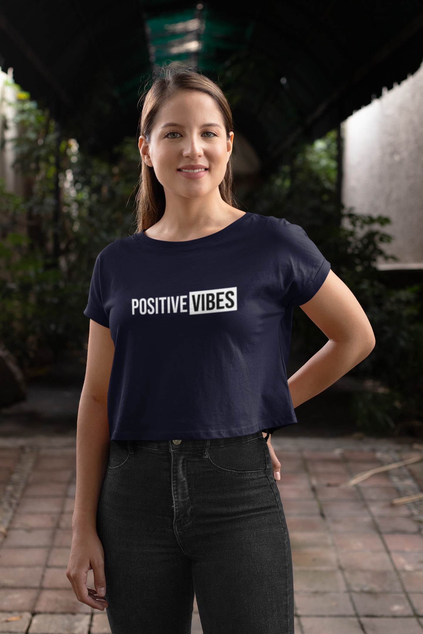 Positive Vibes - Crop Top