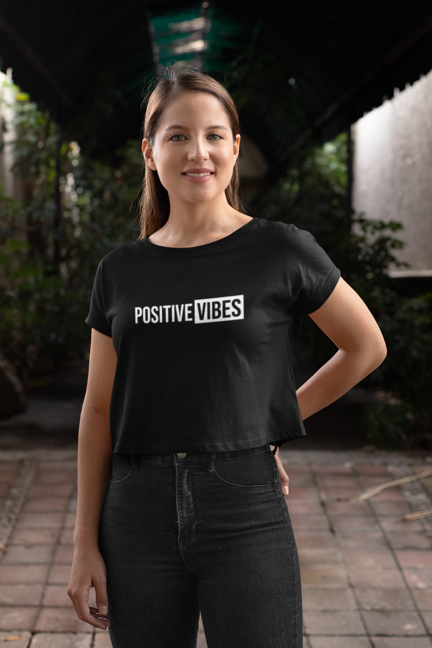 Positive Vibes - Crop Top
