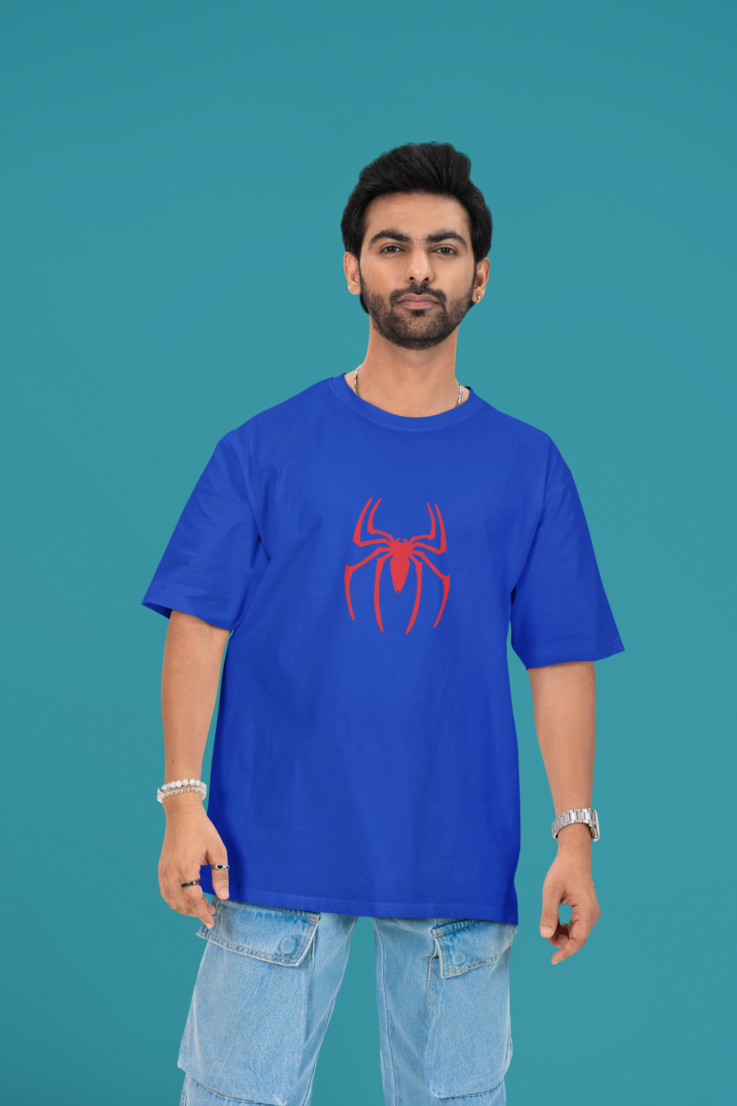 Spider (Red) - Unisex Oversized Classic T-Shirt