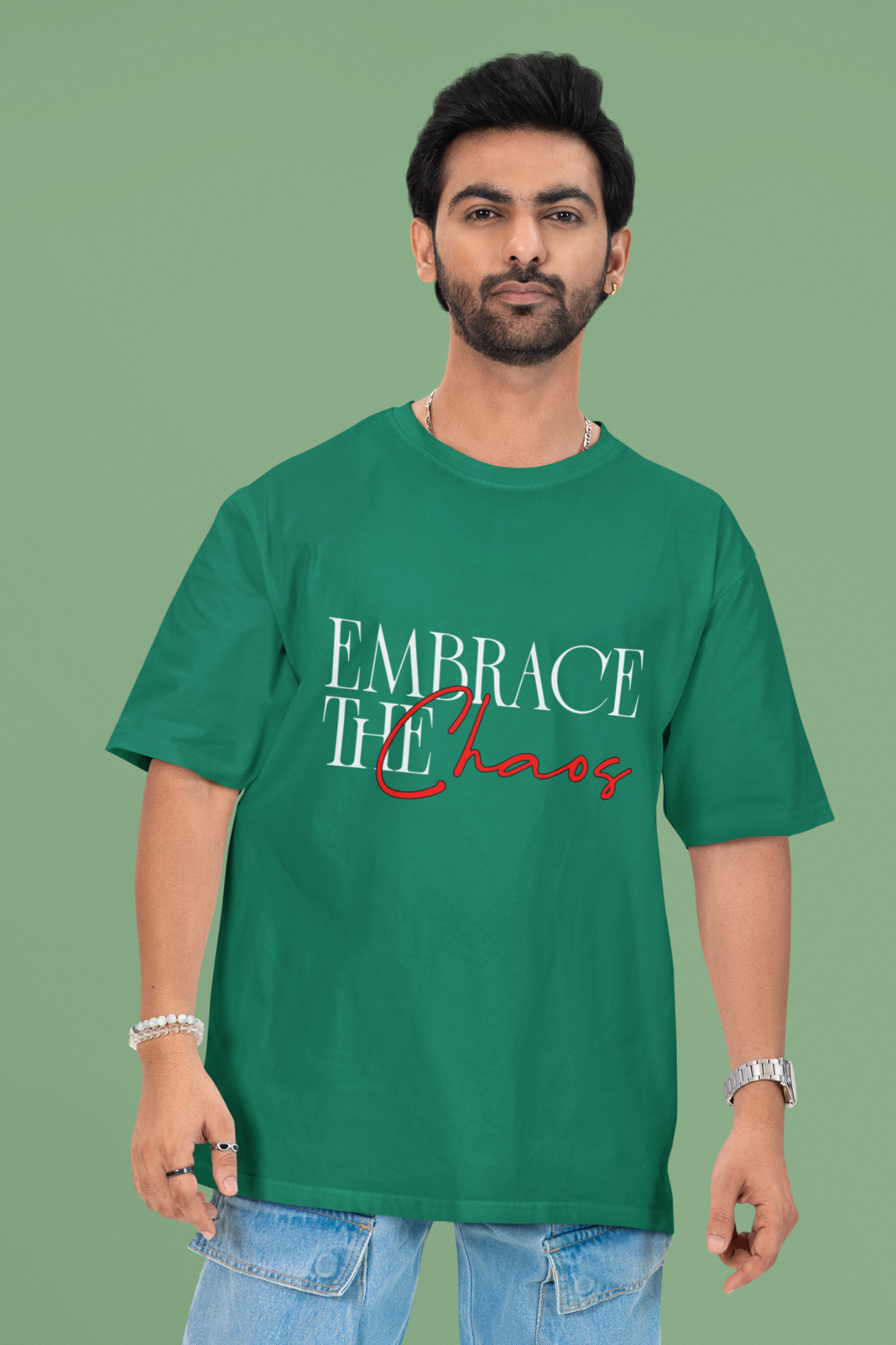 Embrace Chaos Unisex Oversized T-Shirt