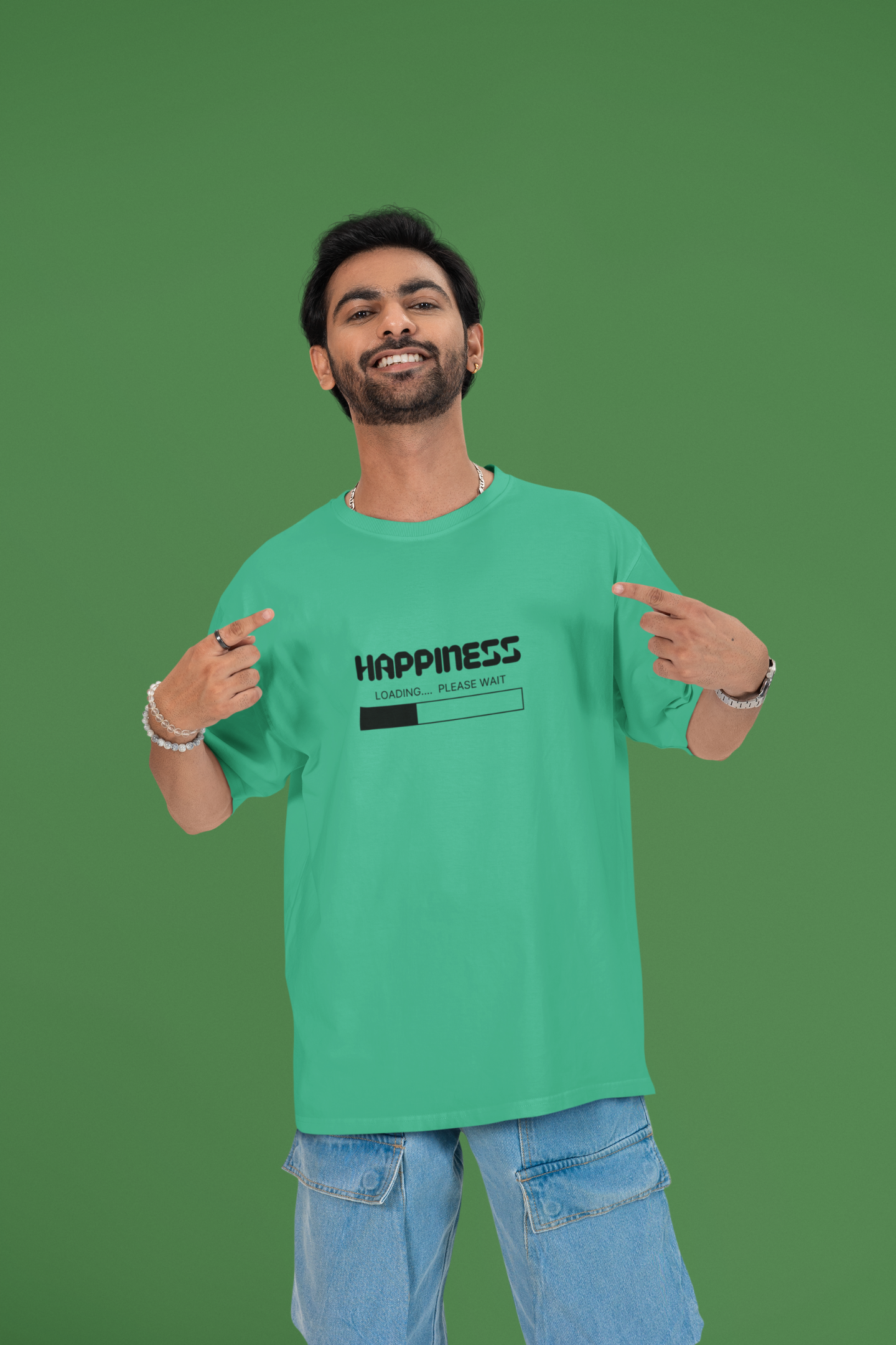 Happiness Loading - Unisex Oversized Classic T-Shirt