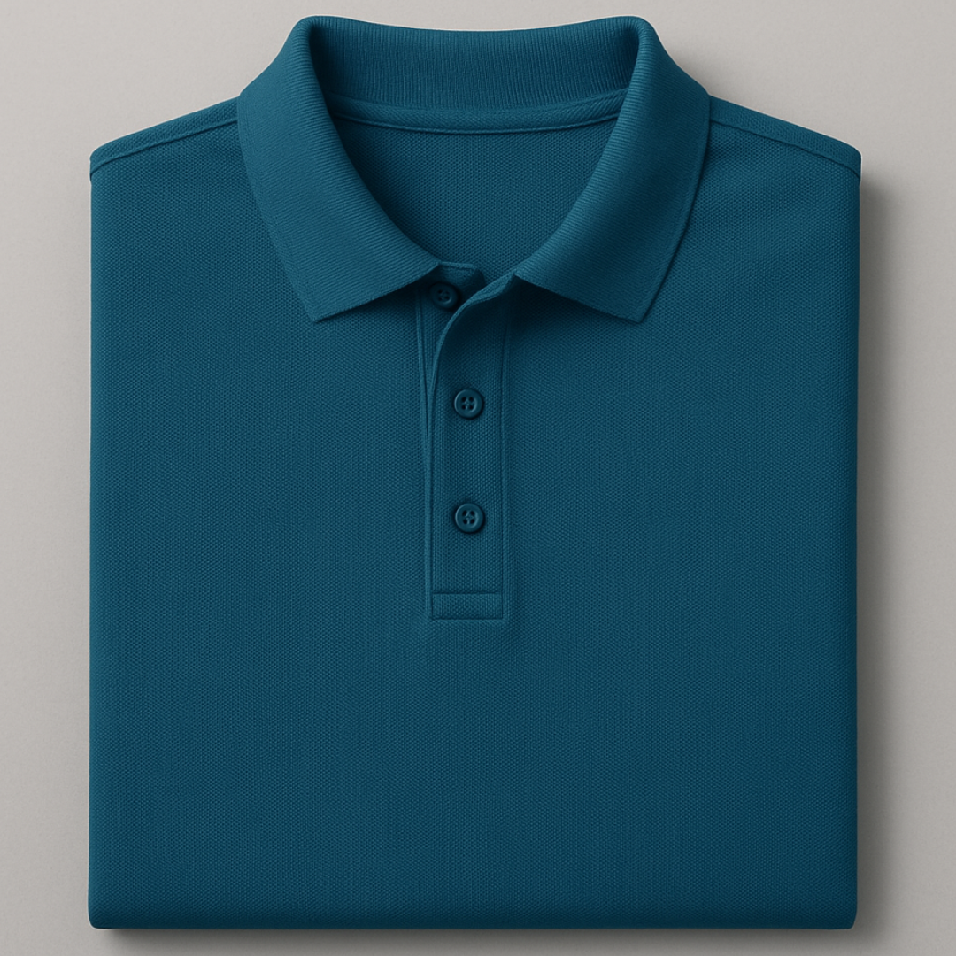 Solid: Petrol Blue Polo T-Shirt