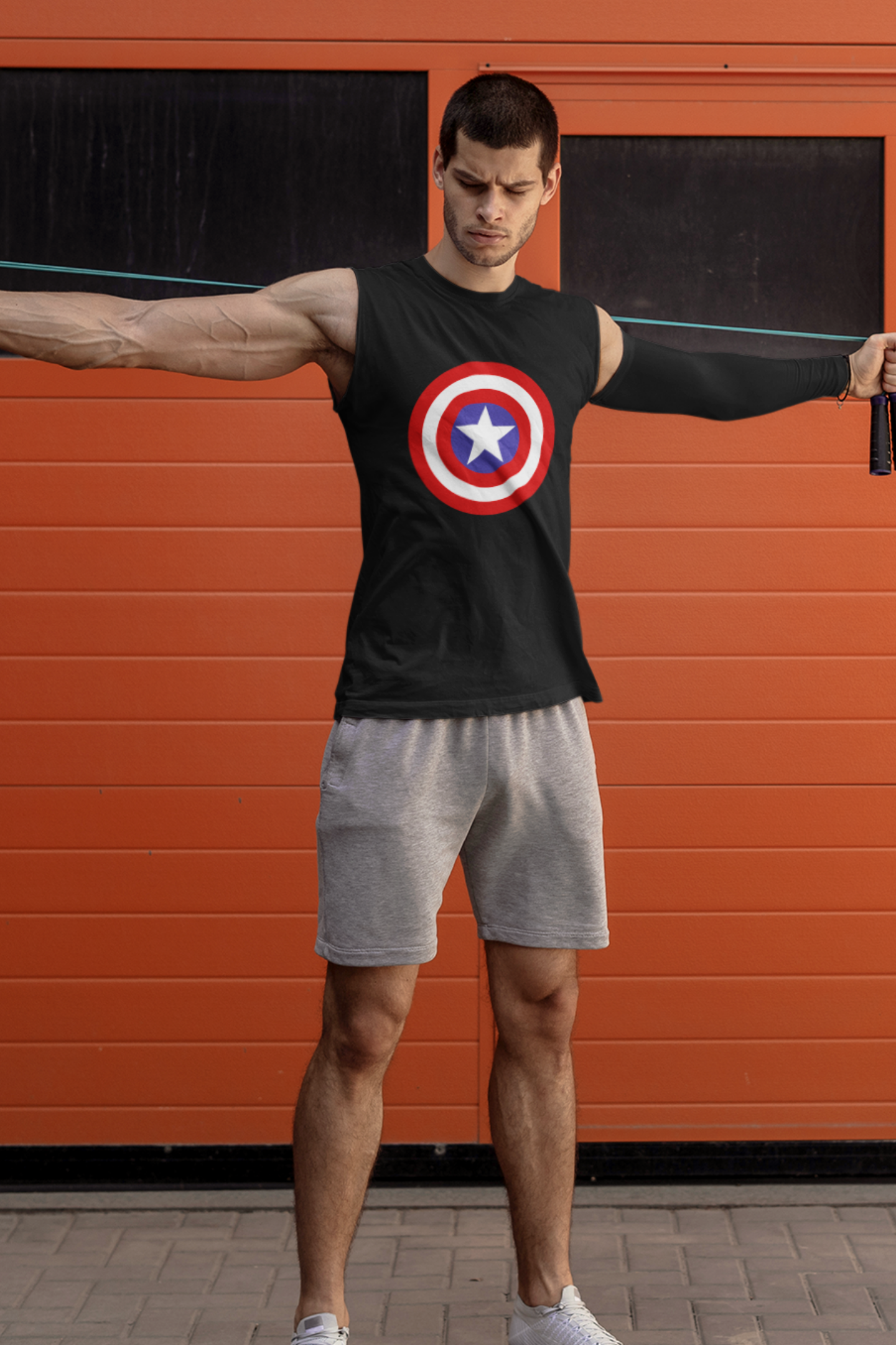 Captain America Shield (Marvel) - Men's Sleeveless T-Shirt