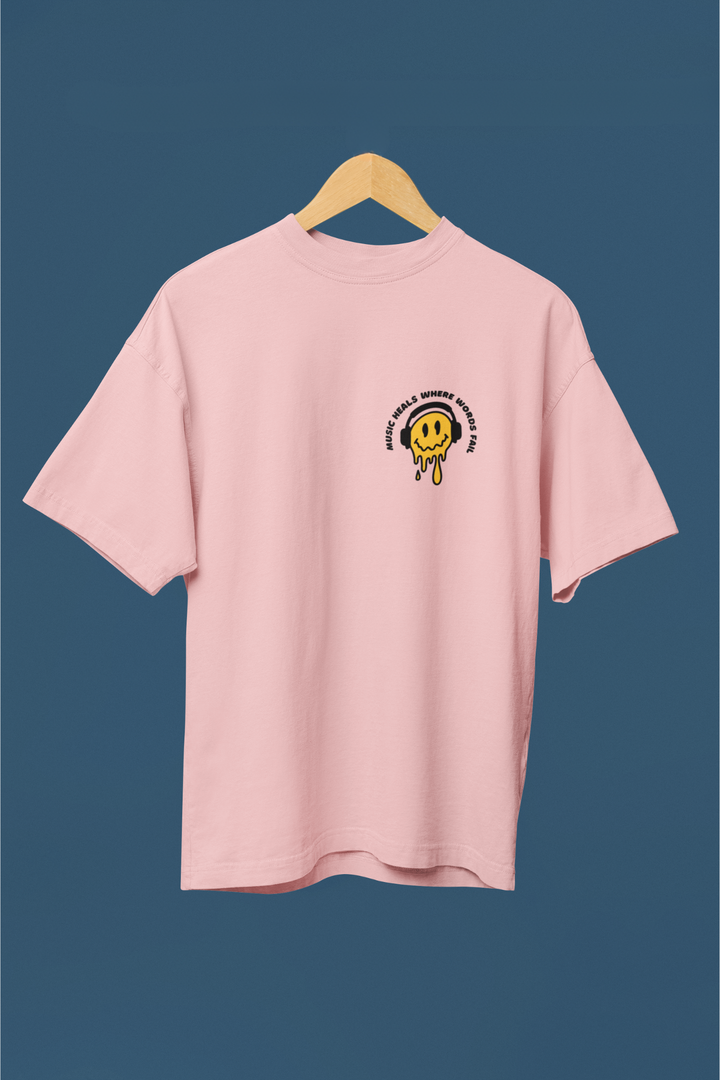 Music (Smile Face) - Unisex Classic Crew T-Shirt