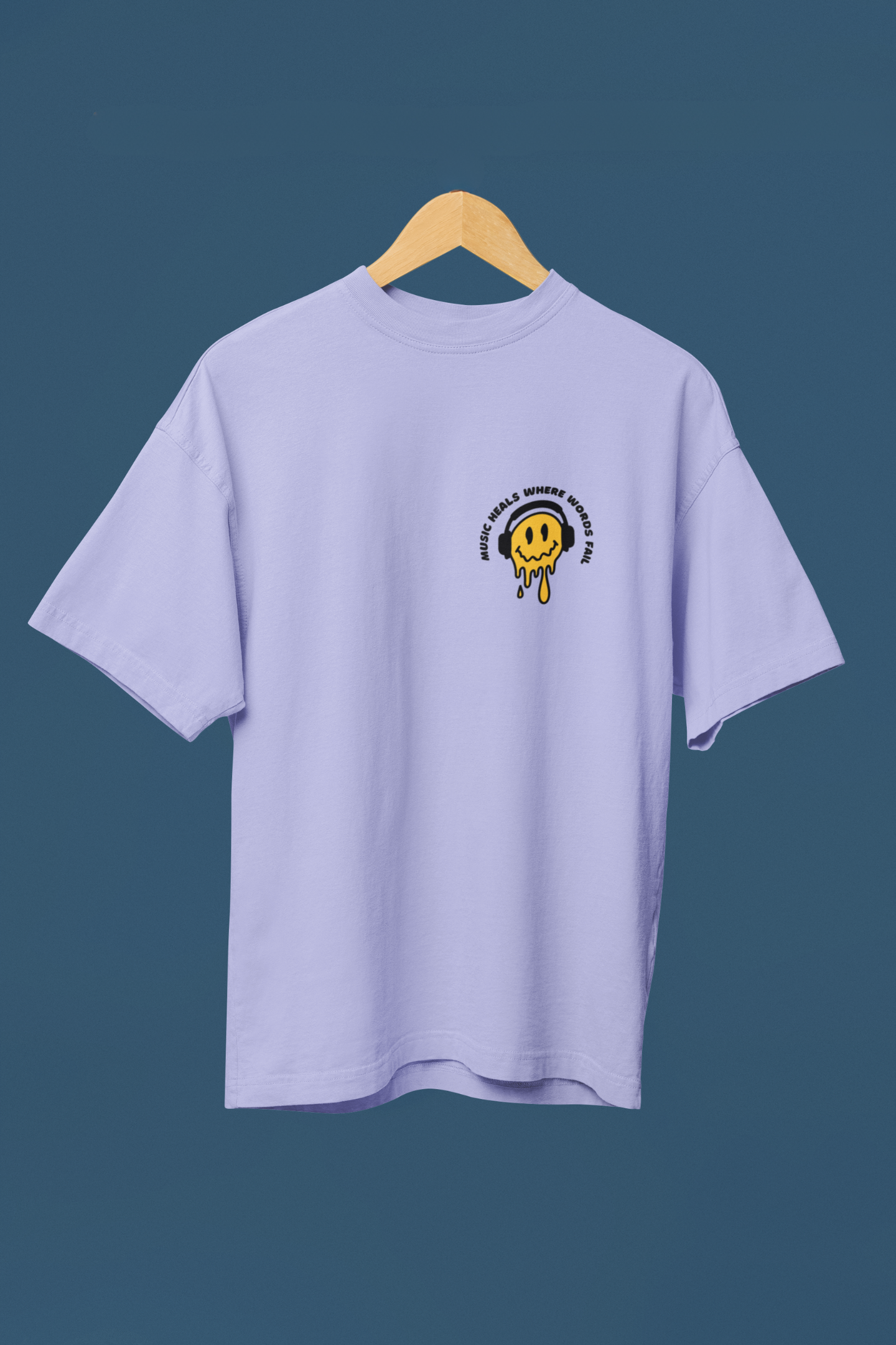 Music (Smile Face) - Unisex Classic Crew T-Shirt