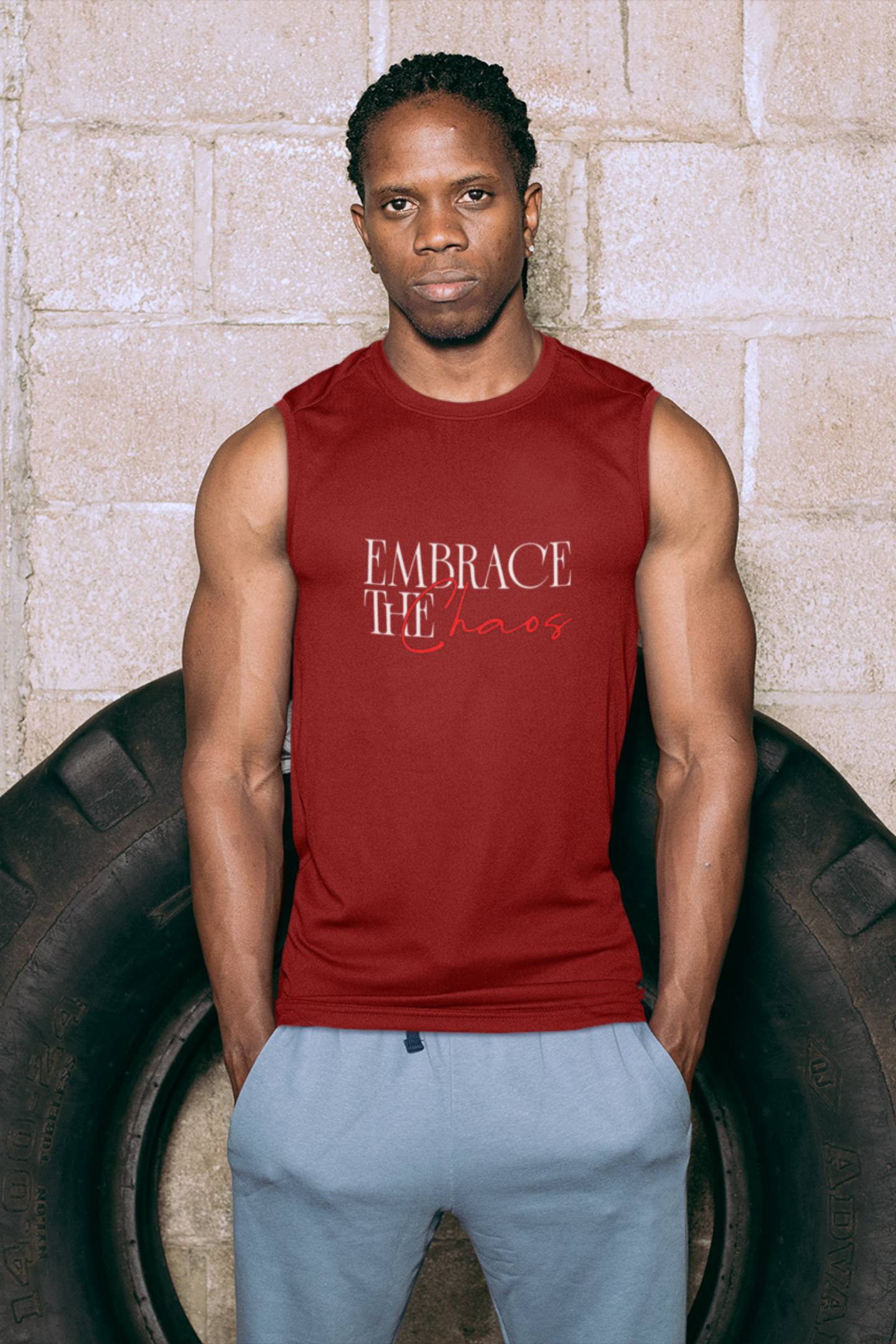 Embrace The Chaos - Men's Sleeveless T-Shirt