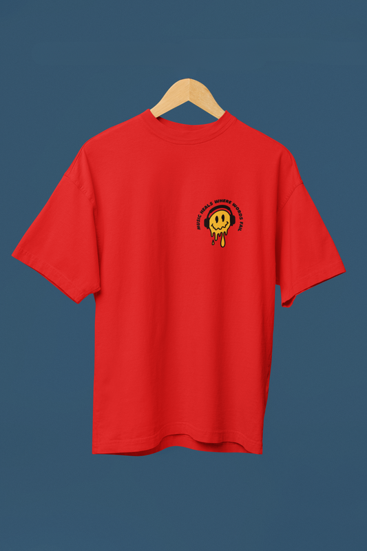 Music (Smile Face) - Unisex Classic Crew T-Shirt