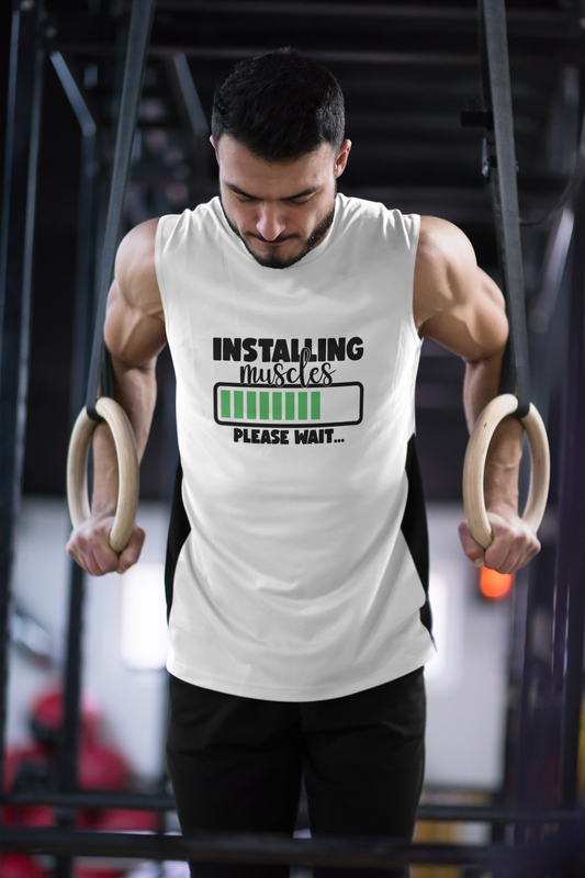 Installing Muscles - Men's Sleeveless T-Shirt
