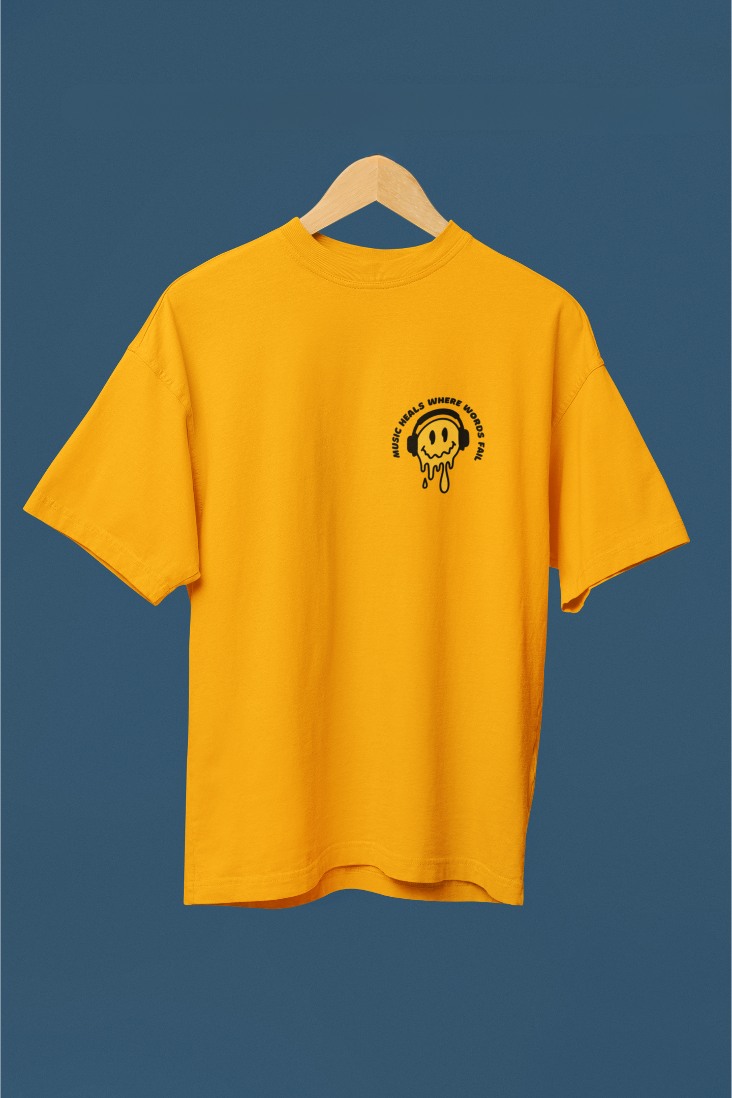 Music (Smile Face) - Unisex Classic Crew T-Shirt