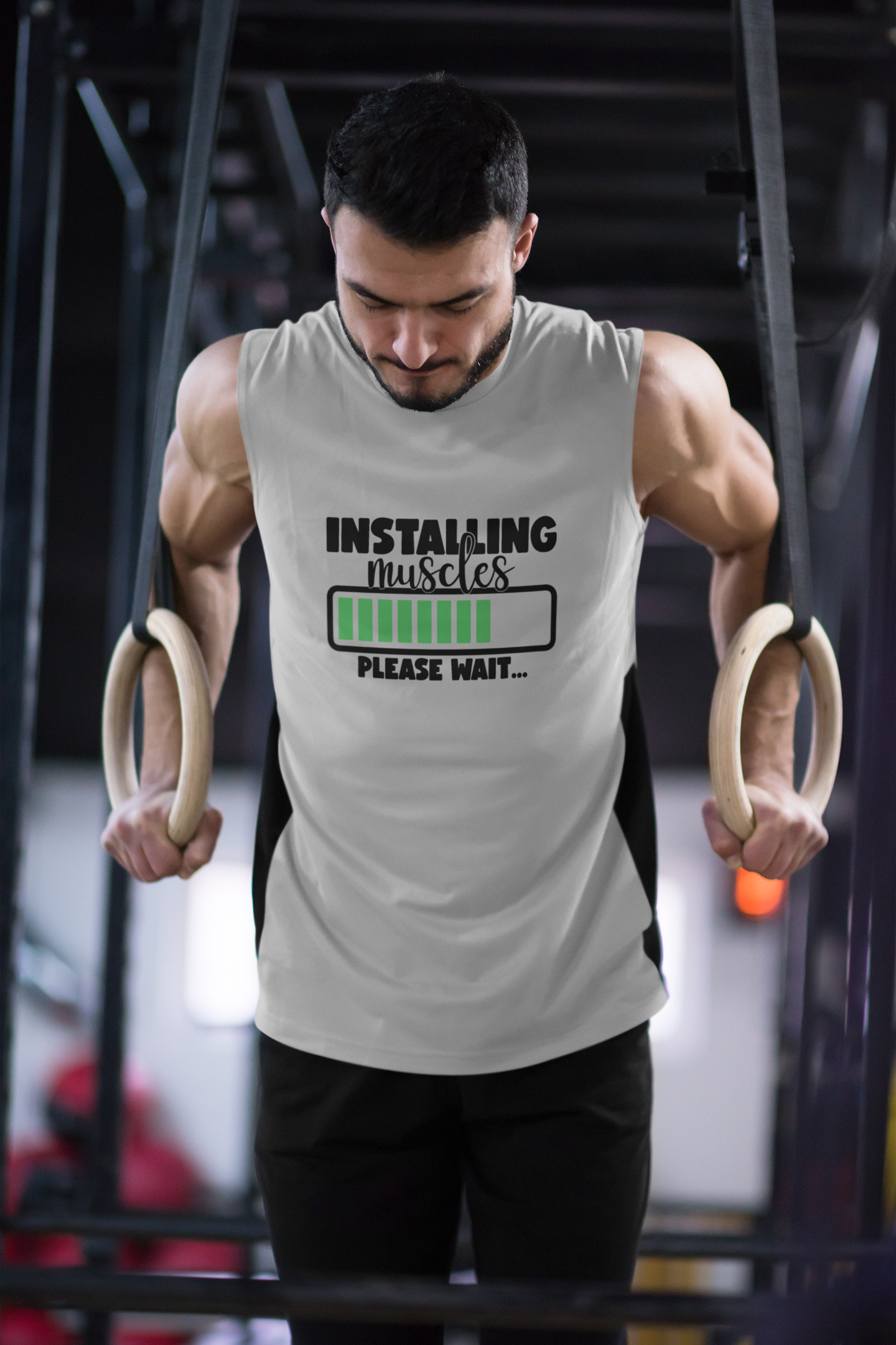 Installing Muscles - Men's Sleeveless T-Shirt