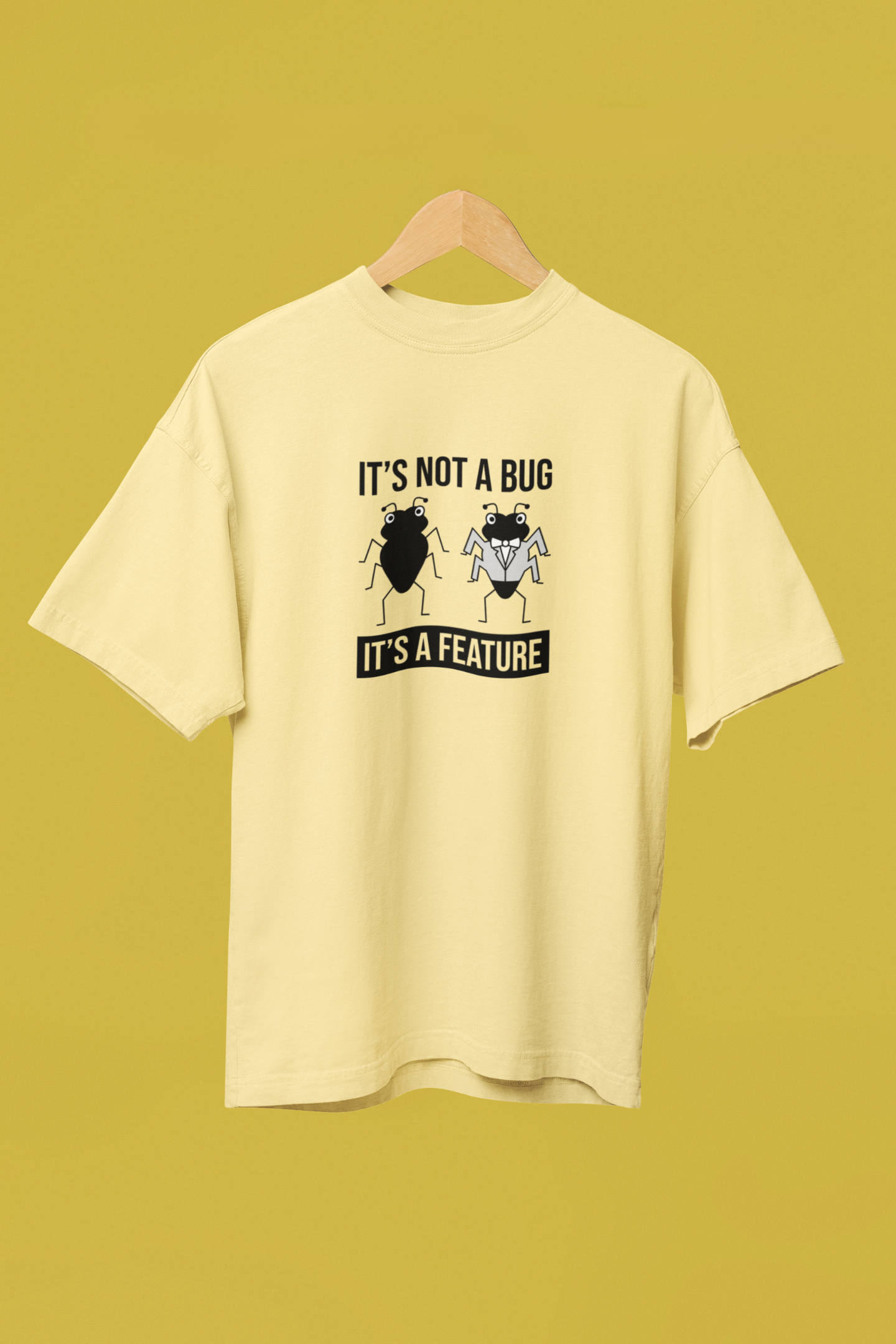 Not Bug It's Feature (Coder) - Unisex Classic Crew T-Shirt