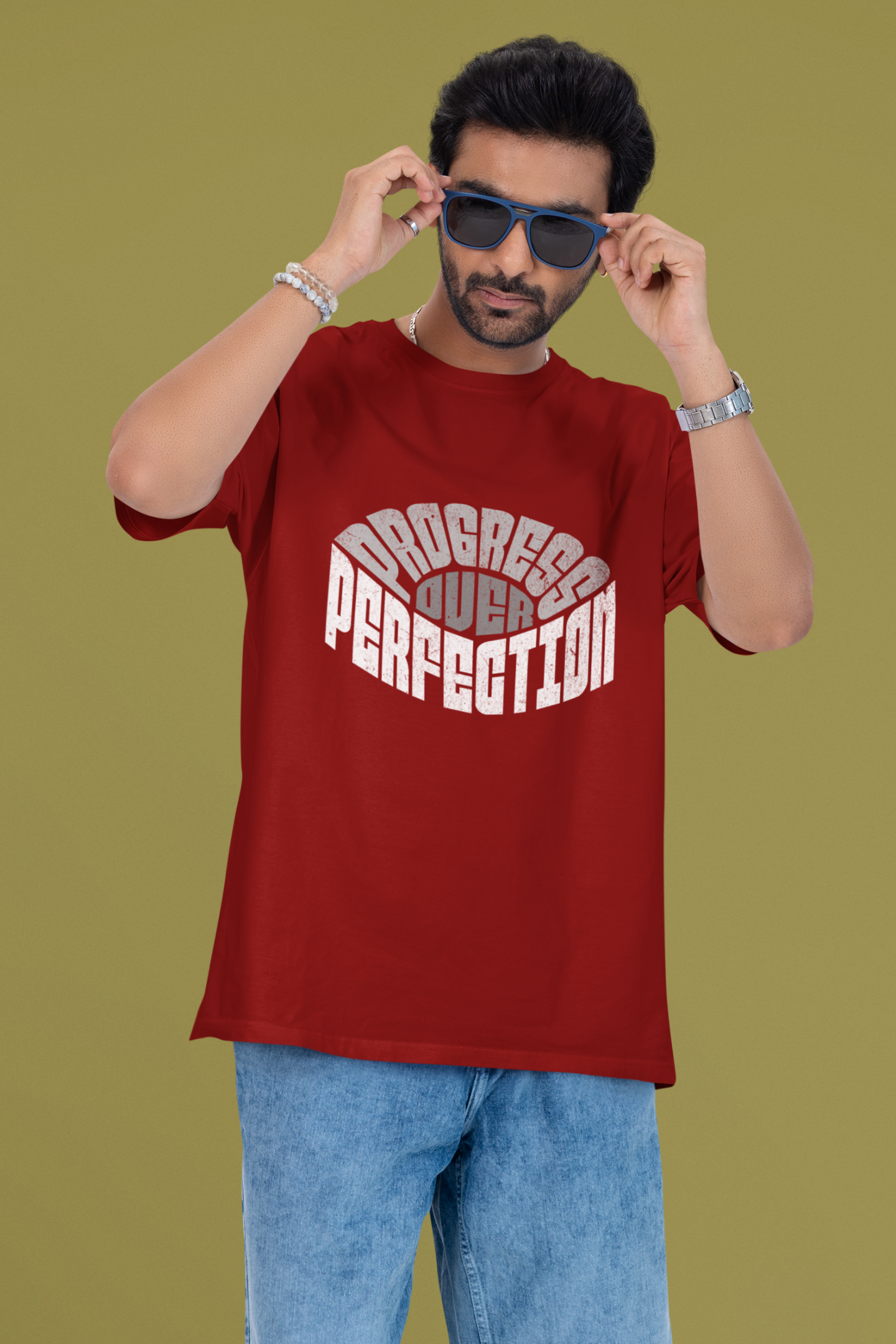 Process Over Perfection Unisex Oversized T-Shirt