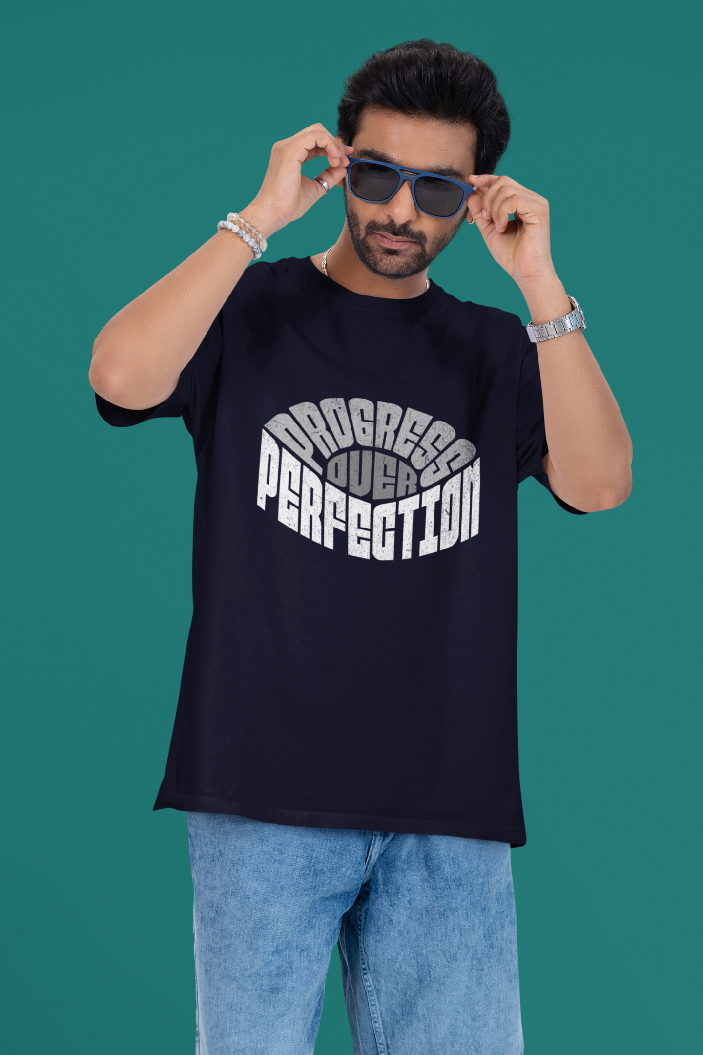 Process Over Perfection Unisex Oversized T-Shirt