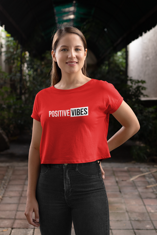 Positive Vibes - Crop Top