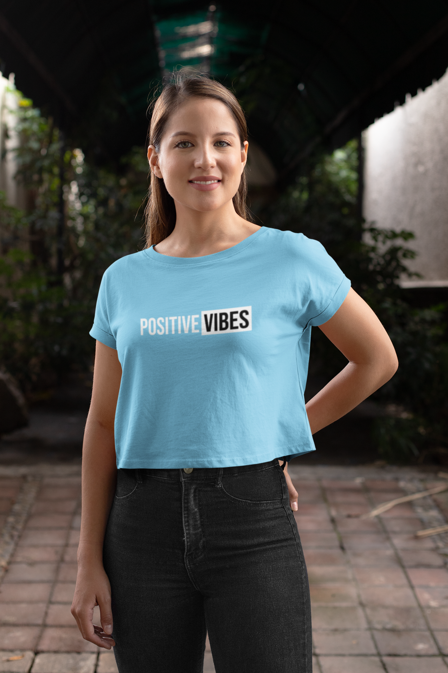 Positive Vibes - Crop Top