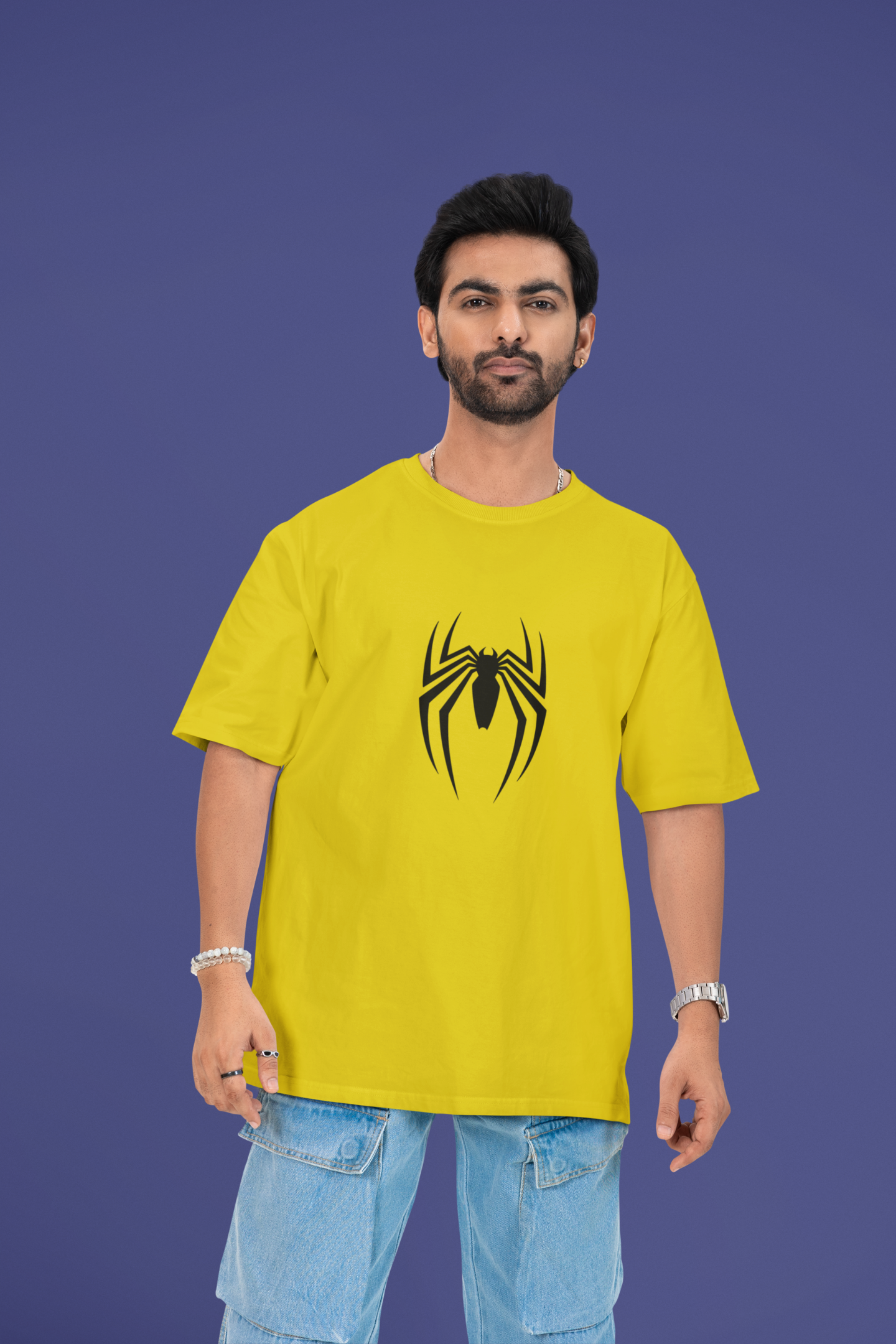Spider (Black) - Unisex Oversized Classic T-Shirt