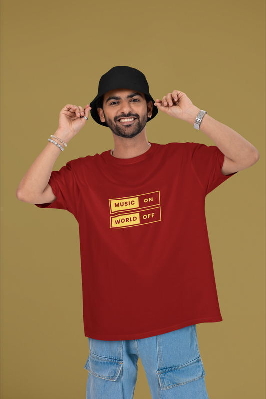 Music On - Unisex Oversized Classic T-Shirt