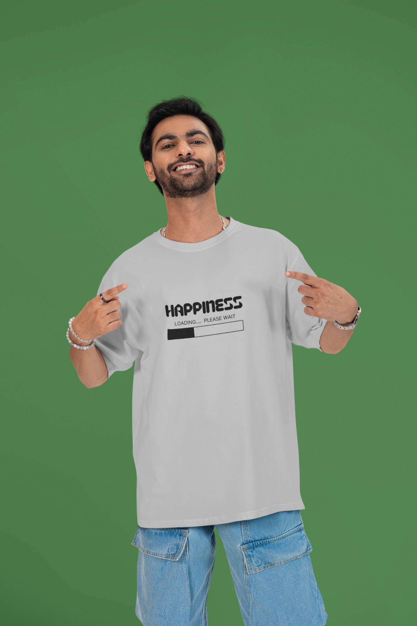 Happiness Loading - Unisex Oversized Classic T-Shirt