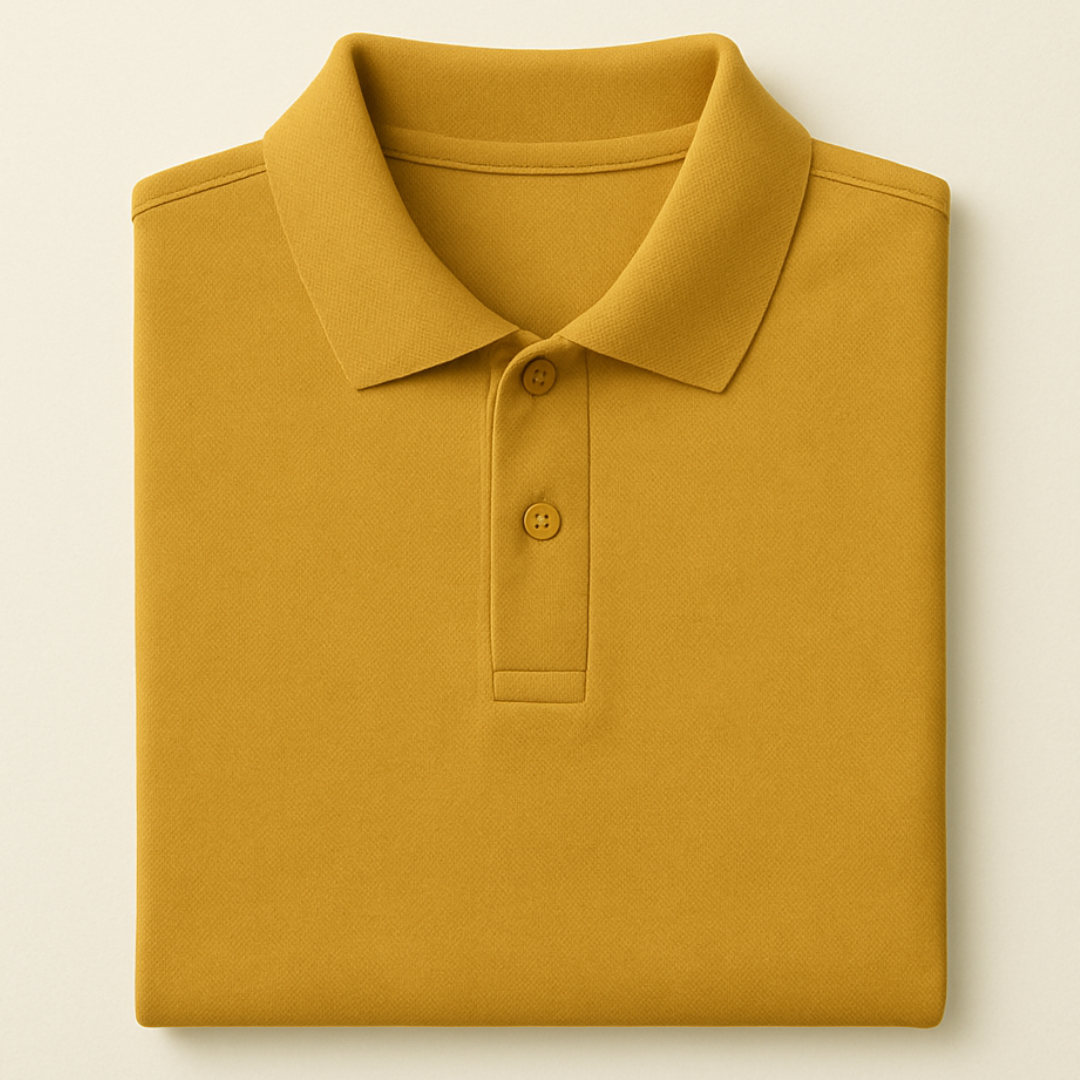 Solid: Mustard Yellow Polo T-Shirt